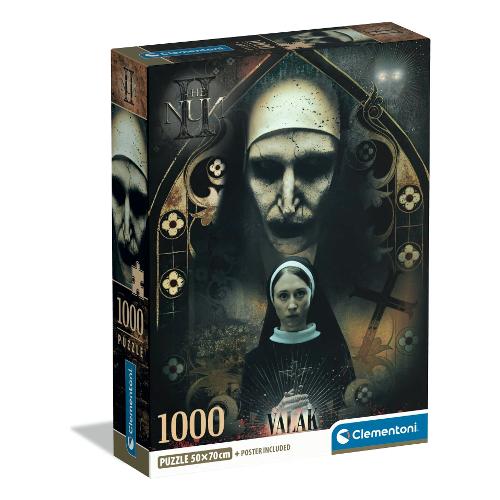 Clementoni Puzzle 1000 pz The Nun II con poster incluso 18a+ (50x70cm) 37098