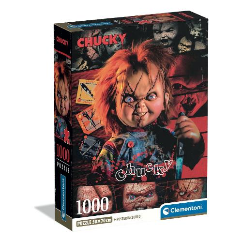 Clementoni Puzzle 1000 pz Chucky con poster incluso 18a+ (50x70cm) 37099