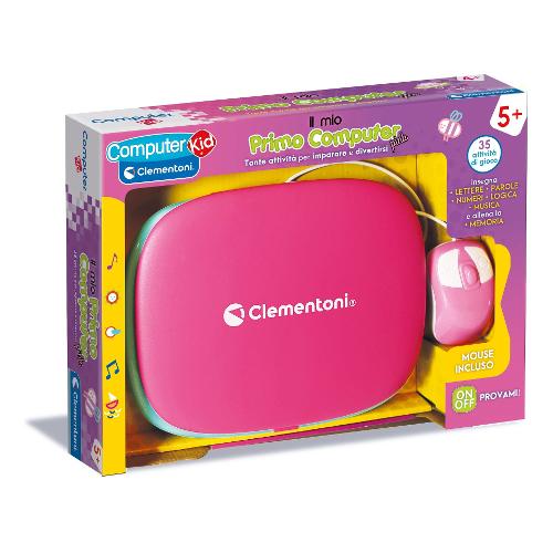Clementoni Gioco prescolare Il Mio Primo Computer con mouse 5a+ COMPUTER KID Rosa 16657