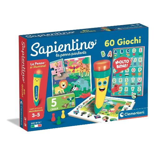 Clementoni Gioco educativo Penna parlante 60 giochi Interattivi 3-5a SAPIENTINO 16494