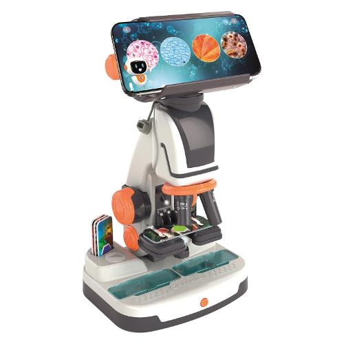 Clementoni Microscopio giocattolo Smart AI con telecamera Wi-Fi SCIENZA E GIOCO 19387