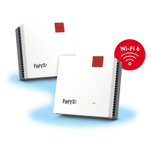 Fritz! Set mesh MESH SET 1600 2 pack Mesh Dual Band White e Grey (2pz) 20003126