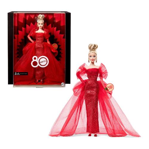 Mattel Bambola da collezione 80° Anniversario (30cm) BARBIE JBJ17