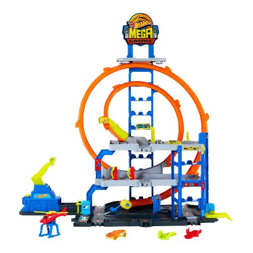 Mattel Playset Garage Mega Loop HOT WHEELS CITY JBM74