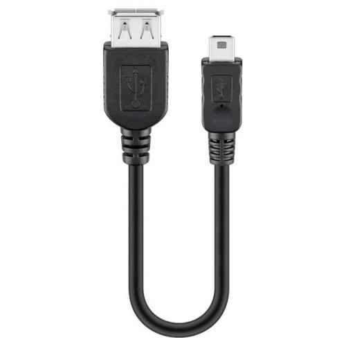 Goobay Cavo USB ICOC MUSB AF 002 Black 0,2m 95006