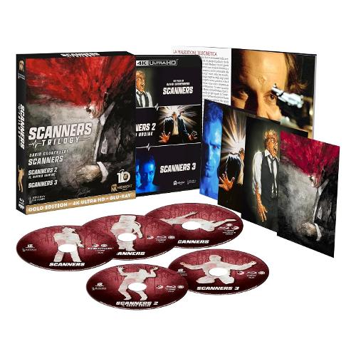 Midnight Factory Blu Ray 4K Scanners Trilogy (2 4K Ultra Hd+3 Blu Ray) - David Cronenberg,Christian Duguay 1144997