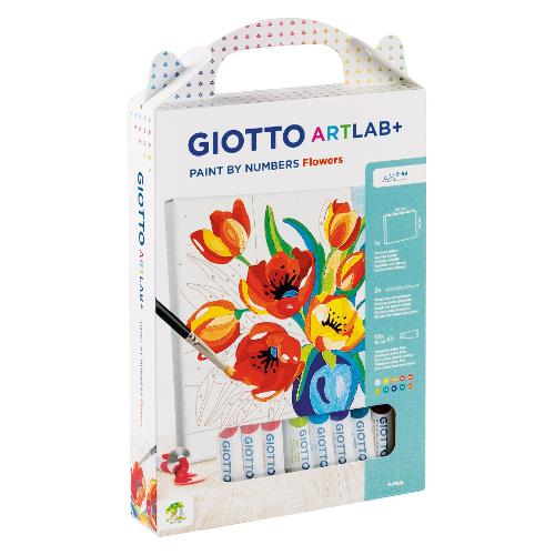 Fila Set Paint by Numbers Flowers GIOTTO ART LAB+ F582600