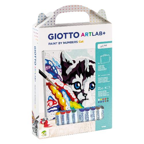 Fila Set Paint by Numbers Cat GIOTTO ART LAB+ F582700