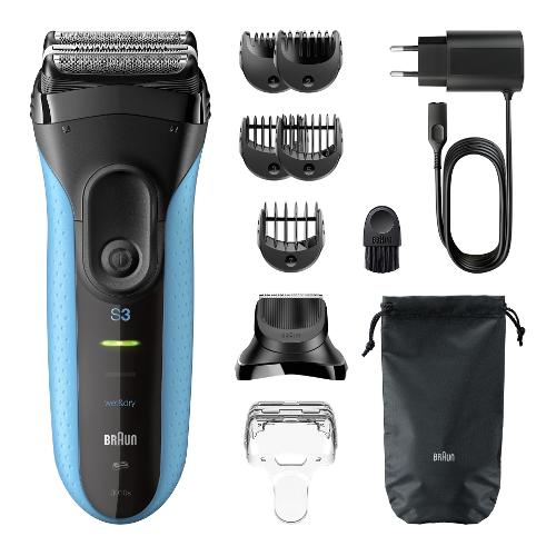 Braun Rasoio barba SERIES 3+ Blue e Black 3010BT