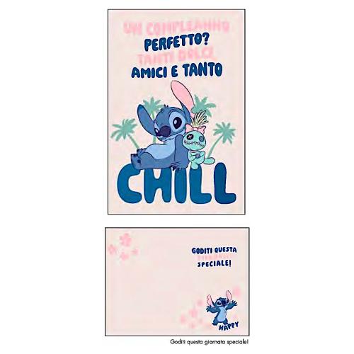 Marpimar Biglietto auguri compleanno (11,8x16,8cm) DISNEY STITCH DDE04