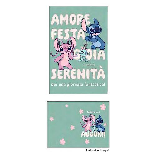 Marpimar Biglietto auguri compleanno (11,8x16,8cm) DISNEY STITCH DDE07