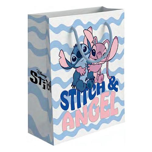 Marpimar Shopper regalo (31,5x12x45cm) STITCH Bianco e argento DDSE04