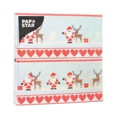 Pap Star Set tovaglioli monouso 20pz 3 Veli Lovely Santa CHRISTMAS 37211