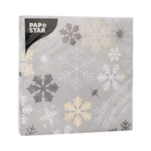 Pap Star Set tovaglioli monouso 20pz 3 Veli Snowflakes CHRISTMAS 37215