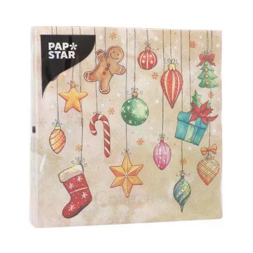 Pap Star Set tovaglioli monouso 20pz 3 Veli Decoration CHRISTMAS 37213