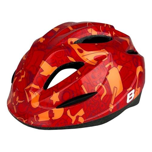 Bonin Casco bambini taglia S/M 52-57 B HOP Infusion Red Graffiti IVC762