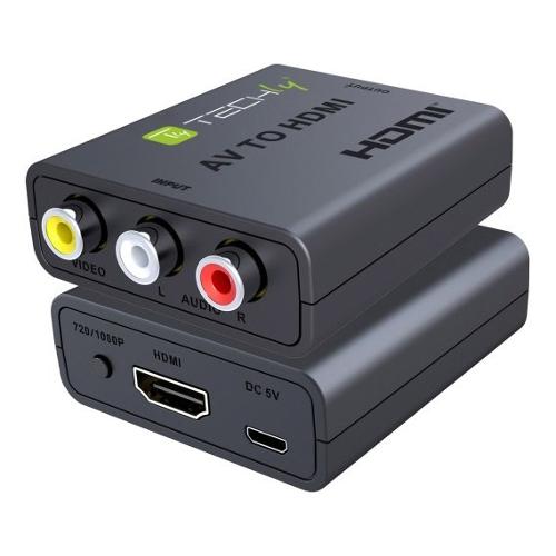 Manhattan Convertitore video AV to HDMI IDATA SPDIF 71 Black 622083