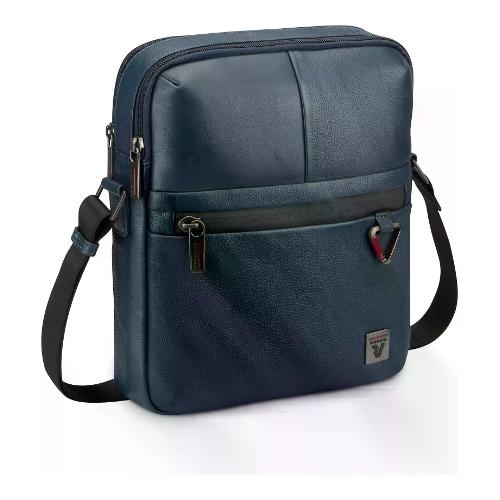 Roncato Borsello 2S con tracolla TRIAL DLX (24x6x28cm) Navy 41114383