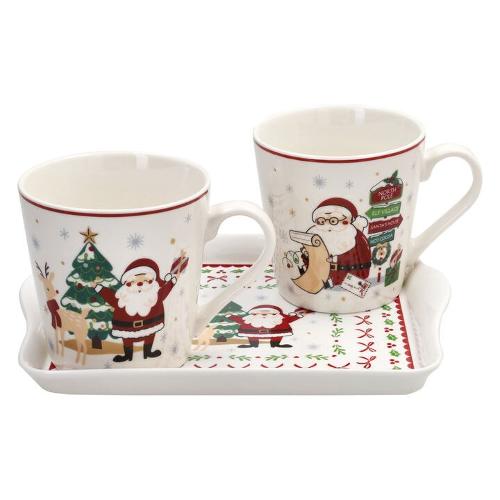 Andrea Fontebasso Set tazze mug Natale (2pz) (350ml) NEW MILK NL614013042