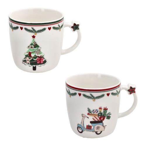 Andrea Fontebasso Set tazze mug Natale (2pz) (360ml) NEW MILK NL614103042