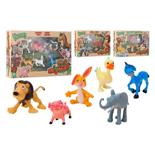 Globo Set animali comici 6 pz ANIMALS MATES Assortito 42640