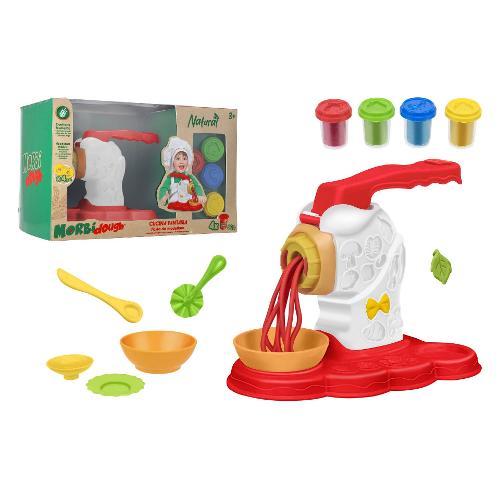 Globo Pasta modellabile Macchina della Pasta 4 vasetti 50 gr e accessori MORBIDOUGH NATURAL 43029