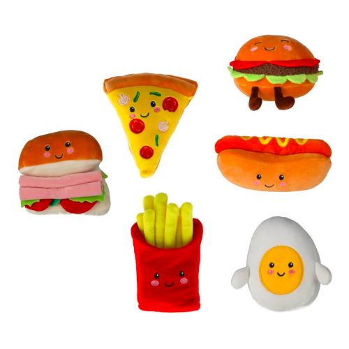 Globo Peluche Fast Food con faccina PELUX Assortito 83521