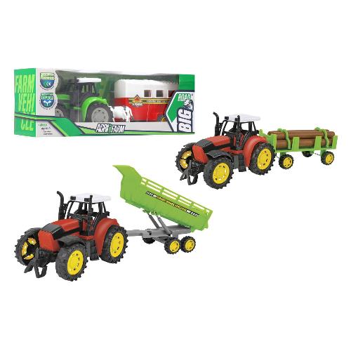 Globo Trattore a frizione Agrifarm con rimorchio BIG ROAD Assortito 43103