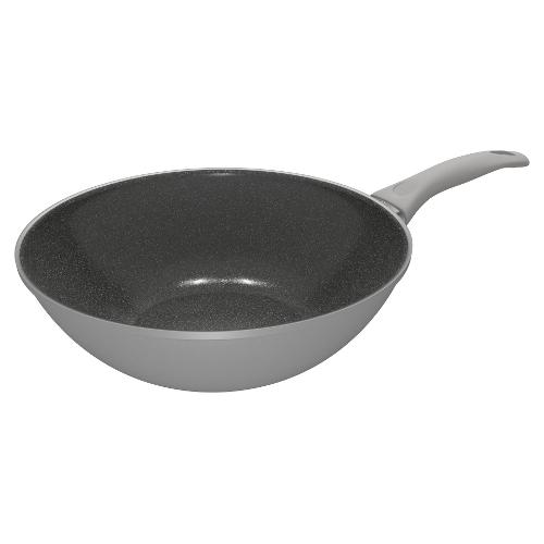 Ballarini Wok Alluminio antiaderente 1 manico (28cm) PONZA Grigio 1012178