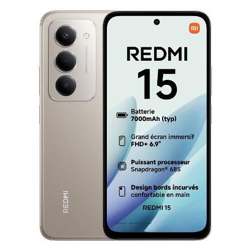 Xiaomi Smartphone 6,9" REDMI 15 4G Lte Titan gray ( 256GB Ram 8GB 7000mAh ) MZB0L15EU