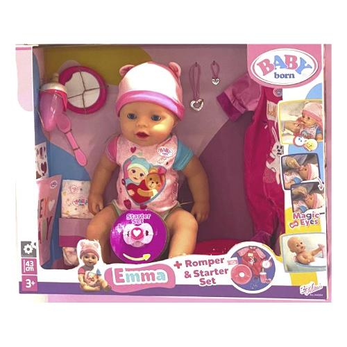 Mga Bambola Emma Magic Eyes con tutina e accessori (43cm) BABY BORN 840504