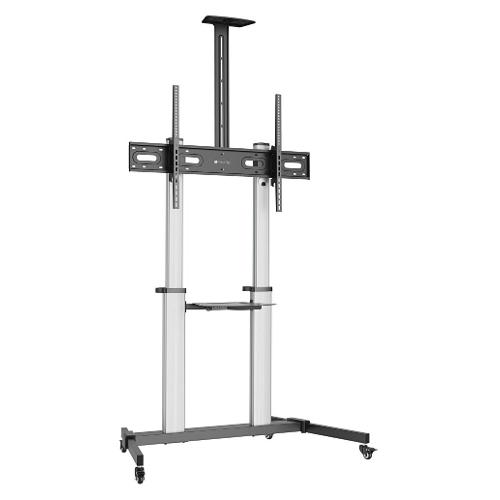 Techly Supporto monitor TV pavimento ( 100 Kg ) VESA 1000 x 600 TROLLEY ICA TR446 Silver e Black 620744