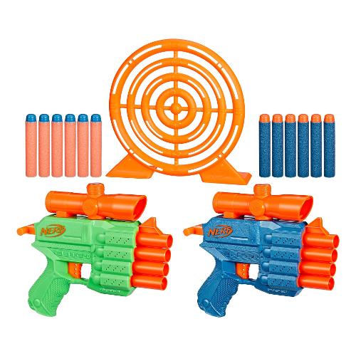 Hasbro Pistola blaster Set Elite 2.0 Face Off con bersaglio NERF F8273