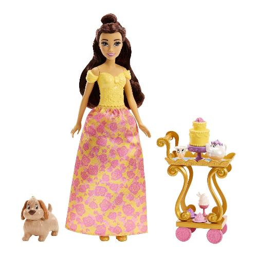 Mattel Set bambola Belle con set da Tè DISNEY PRINCESS HLW20