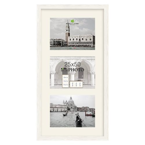 Bubola & Naibo Portafoto multi (25x50cm) 3 foto Bianco 6340C 08012550