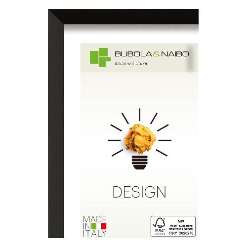 Bubola & Naibo Cornice legno (18x24cm) DESIGN OLINDA Nero 7105 14 06