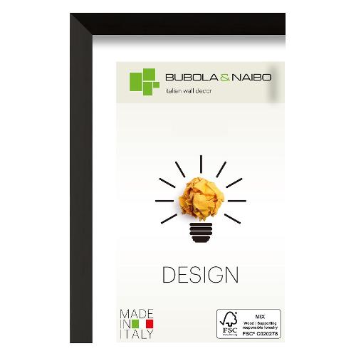 Bubola & Naibo Cornice legno (29,7x42cm) DESIGN OLINDA Nero 7105 14 MA3