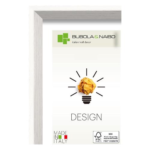 Bubola & Naibo Cornice legno (10x15cm) DESIGN OLINDA Bianco 7105 10 03