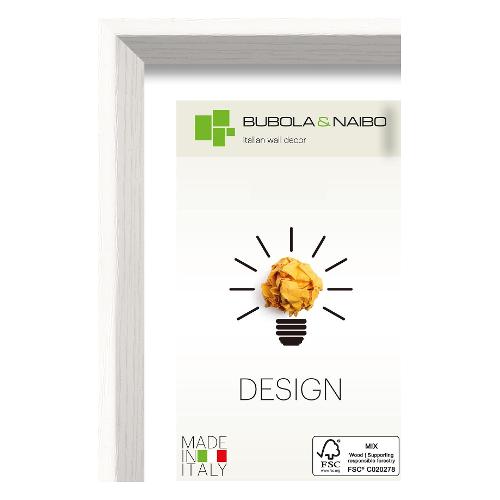 Bubola & Naibo Cornice legno (13x18cm) DESIGN OLINDA Bianco 7105 10 04