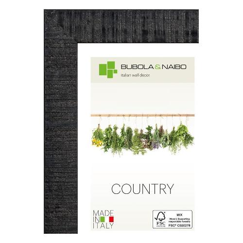 Bubola & Naibo Cornice legno (21x29,7cm) COUNTRY ANNY Nero 7300 02 MA4