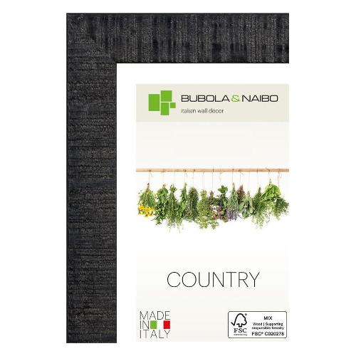 Bubola & Naibo Cornice legno (30x40cm) COUNTRY ANNY Nero 7300 02 11