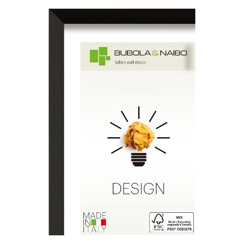Bubola & Naibo Cornice legno (50x70cm) DESIGN OLINDA Nero 7105 14 21