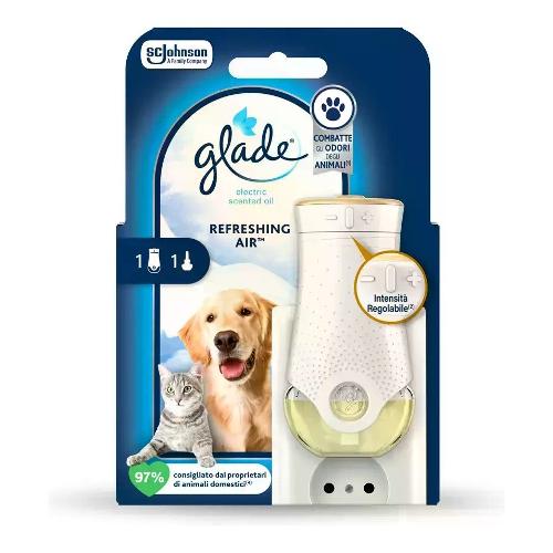 Glade Profumatore diffusore elettrico (20ml) Refreshing Air intensità regolabile PET W380788
