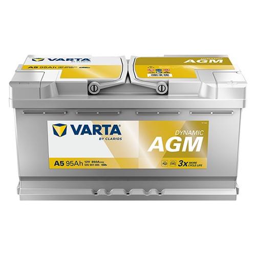 Varta Batteria auto Dx A5 12V 95 Ah (35,3x17,5x19cm) DYNAMIC AGM 595901085K262