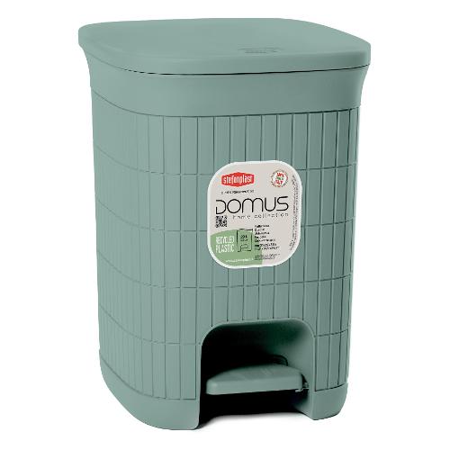 Stefanplast Pattumiera (20Lt) coperchio a pedale DOMUS HOME COLLECTION Verde 90302