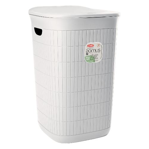 Stefanplast Porta biancheria Plastica riciclata (50Lt) DOMUS HOME COLLECTION Bianco 90200