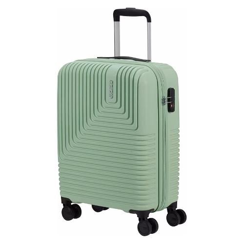 American Tourister Trolley cabina rigido tg. S (35Lt) 4 ruote (40x20x55cm) NITELINE quiet green 150693 A362