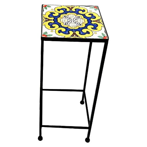 Amicasa Porta piante quadro medio SICILIA Nero multicolor AH25028
