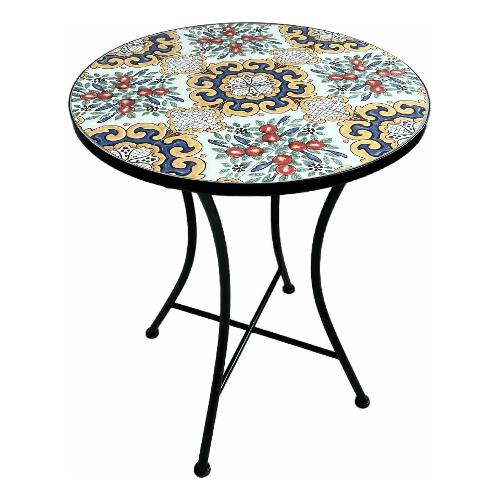 Amicasa Tavolo da esterno metallo SICILIA Art 1 Fisso (60x75cm) AH 24027