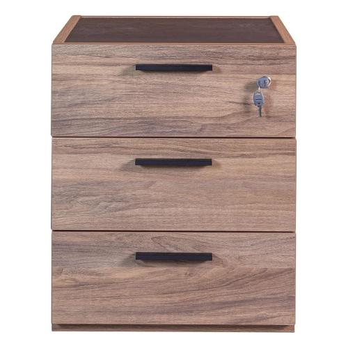 Composad DAVINCI Cassettiera ufficio 3 Cassetti Noce brera grandtour (50cm) Mobile KIT